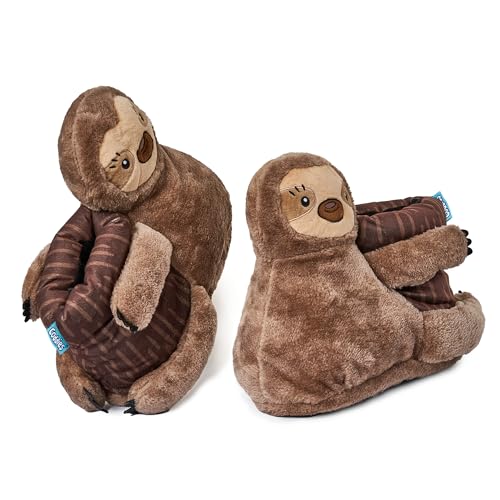 Coddies Sloth Slippers - Funny Plush Shoes for Men, Women & Kids - Sloth Gifts3