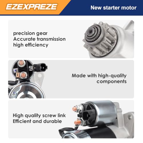 Image of Ezexpreze 17835 New Starter for 2.5L Nissan Altima 2002-2006 (Automatic Trans.) & 2007 (Automatic CVT Trans. to 10 /2006), for 2.5L Sentra 2002-2006 (Automatic Trans.)