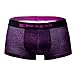 Papi Men's Fashion Microflex Brazilian Trunk - UMPA050 (Purple Pixel Print, XL)