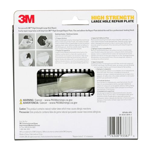 3M RP6IN-4PK Wall-Surface-Repair-Products, Black, 4 Pack - Image 4