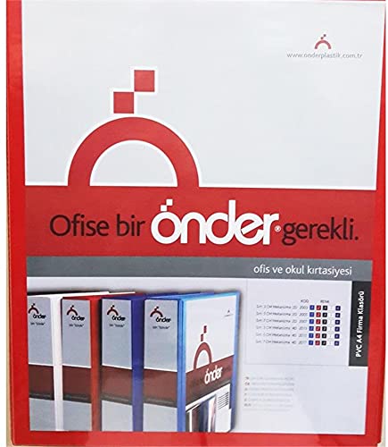 Leading 2015 - Cartellina A4 (5 cm, 2 anelli), colore: Rosso