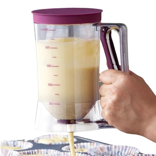 Pancake Batter Dispenser - No Batter Dispenser, Pancakes Muffins Waffles Holders | Precise Control Squeeze Dispenser, Easy Pour Baking Tools Durables And Portable Ideals For Home And Kitchens Use