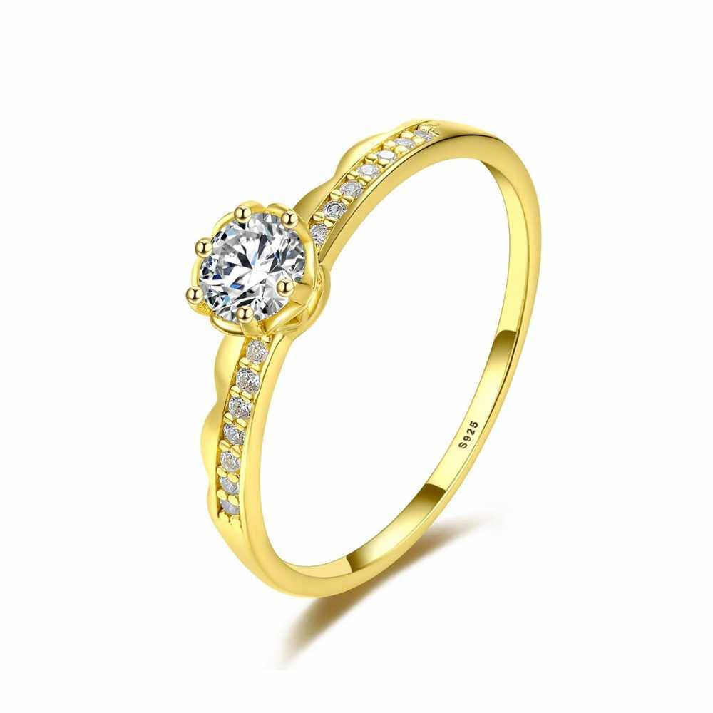Womens Gold Plated Floral Claw Setting Ring With Cubic Zirconia, Womens Cubic Zirconia Rings, Minimalist Festive Rings, Floral Themed Ring, Trendy Rings For Women(Gold 7) (B0B2PYVSY2) Amazon Price History, Amazon Price Tracker