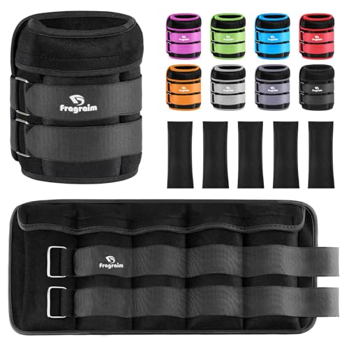 Adjustable Ankle Weights 1-20 LBS Pair with Removable Weight for Jogging, Gymnastics, Aerobics...
