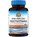 Vitalitown Multivitamin for Women & Men, with Iron, Zinc, Vitamin D3, A, C, B, E, 19 Key Nutrients, One Per Day, for Energy, Immune, Brain, Heart Support, 120 Tablets