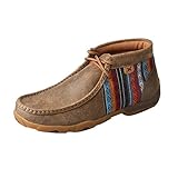 Twisted X Women’s Chukka Driving Moc, Bomber/Multi, 9(M)