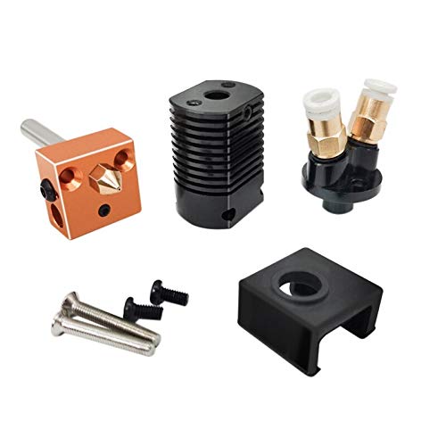 Lysee 3D Printer Parts & Accessories - HOT-12V 3D Printing Upgrade Module Dual-in and One-Out Print Head for CR-10 3D Printer - (Color: Black)
