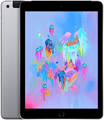 Apple iPad 9.7 (6th Gen) 128GB Wi-Fi + Cellular - Space Grey - Unlocked (Renewed)