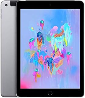 Apple iPad 9.7 (6th Gen) 128GB Wi-Fi + Cellular - Space Grey - Unlocked (Renewed)