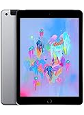 Apple iPad 9.7 (6th Gen) 128GB Wi-Fi + Cellular - Space Grey - Unlocked (Renewed)