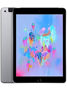Apple iPad 9.7 (6th Gen) 128GB Wi-Fi + Cellular - Space Grey - Unlocked (Renewed)