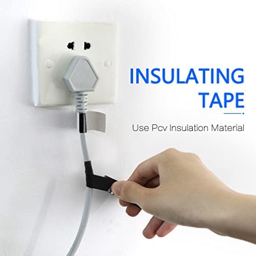 ALBOYI 6 Pcs Black Electrical tape, 15mm x 15m Black Insulation Tape Waterproof Electric Tape, Vinyl PVC Adhesive Gaffer Tape for Insulating and Repair Wires