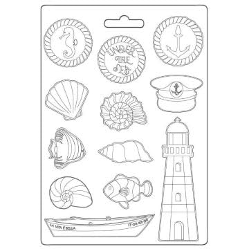 StamperiaSoft Mould-Blue Dream-Elements, 0, A4