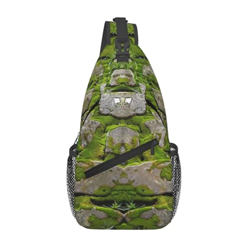 Sac à bandoulière pour course à pied et sport avec motif imprimé poissons