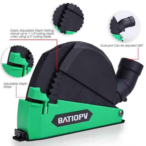 BATIOPV Dust Extraction Cutting Guard for 4.5 inch to 5 inch Angle Grinder – Universal Dust Shroud for Metal, Concrete, Wood, and Stone Cutting 2 BATIOPV Dust Extraction Cutting Guard for 4.5 inch to 5 inch Angle Grinder – Universal Dust Shroud for Metal, Concrete, Wood, and Stone Cutting - Image 2