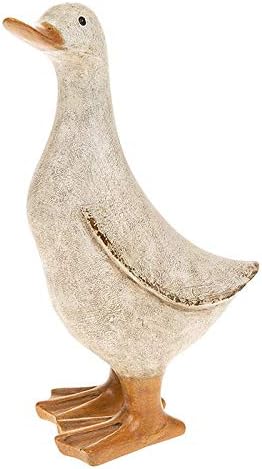Joe Davies David's Ducks - Medium White Duck Ornament Shabby Chic Distressed Style