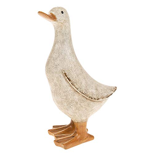 Joe Davies White David's Ducks - Medium Duck Ornament Shabby Chic Distressed Style