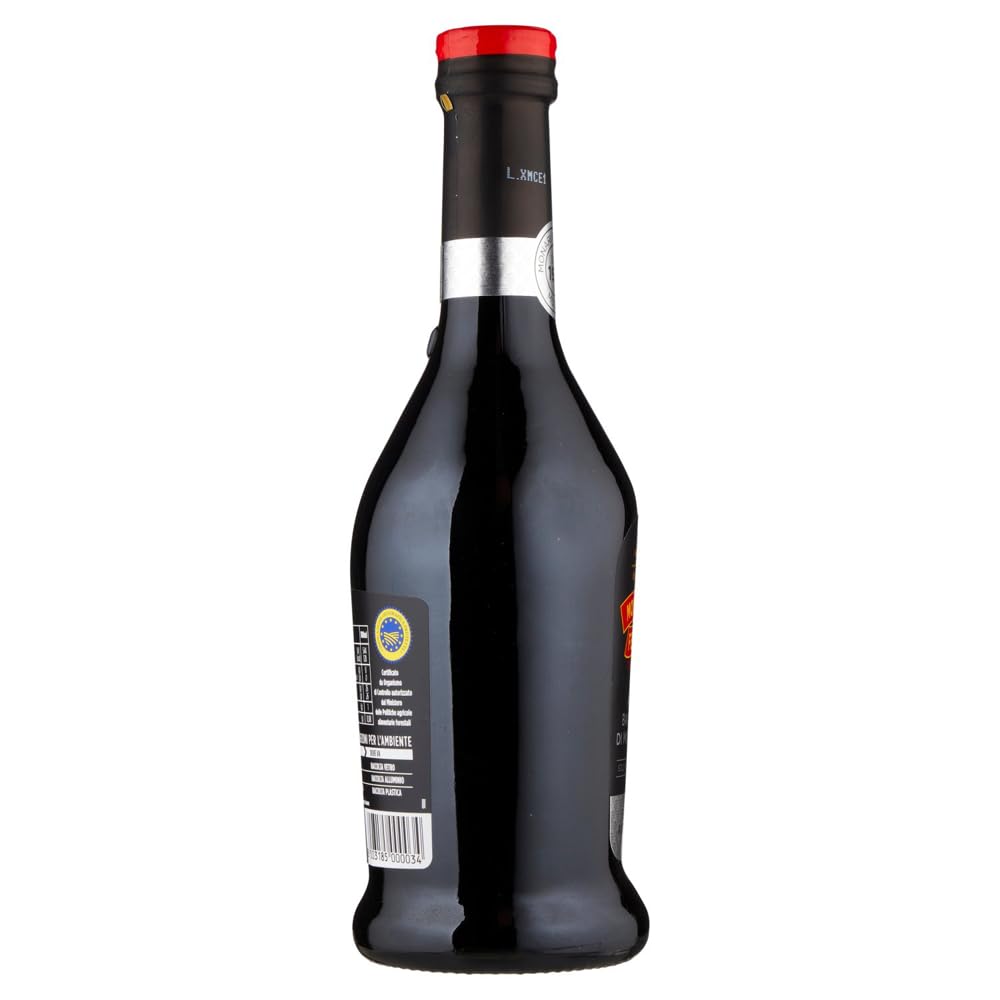 Monari Federzoni Aceto Balsamico di Modena I.G.P.Gusto Rotondo, vinaigre balsamique de Modène I.G.P.P, bouteille en verre de 500 ml + 1 sachet de talc Felce Azzurra gratuit, sachet de 100 g