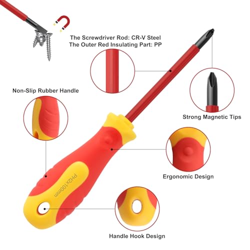 Insulated Screwdriver Set 9pcs with Voltage Tester - Image 3