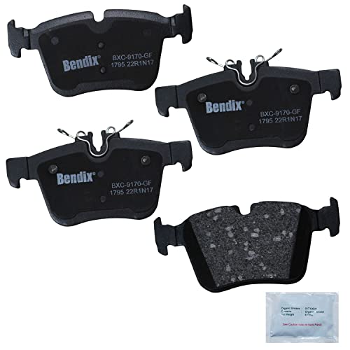Image of Bendix Priority1 CFC1795 Ceramic Rear Brake Pads for Mercedes-Benz C180 2019-2015, C200 2020-2016, C250 2018-2016, C300 2021-2015, C350e 2018-2016, C400 2015