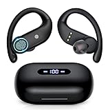 Wireless Earbuds, Sports Bluetooth Earbuds HiFi Stereo with 4 Mic and LED Digital Display CVC8.0 Call Noise Cancelling 100Hrs Playtime in-Ear Headphones IPX7 Waterproof for Work/Sports/Travel/Fitness