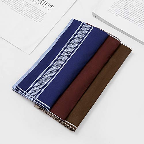 HOULIFE Fazzoletti da uomo in puro cotone 60S, 40