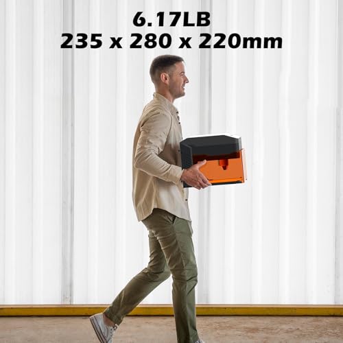 Genmitsu Kiosk 10W Laser Engraver, Light Weight & Portable Laser Engraver Machine, Home Laser Cutter with Acrylic Enclosure for DIY Wood/Leather/Metal, 3.9 x 3.9inch Engraving Area, Laser Safety Class 1