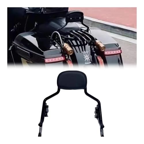 Coussin de dossier passager amovible moto avec fixation rapide pour modèles Glide 2009-2024
