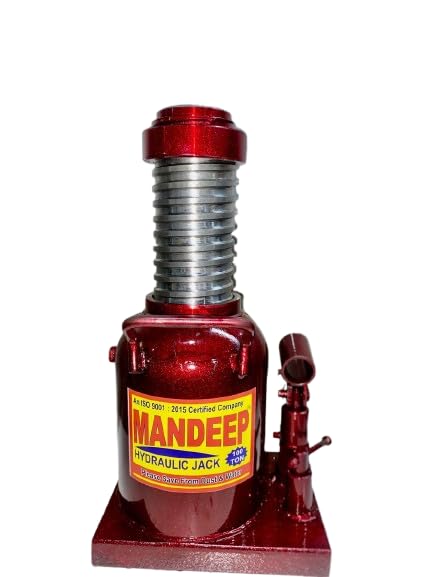 Mandeep 100 Ton Hydraulic Bottle Jack with Safety Lock Nut