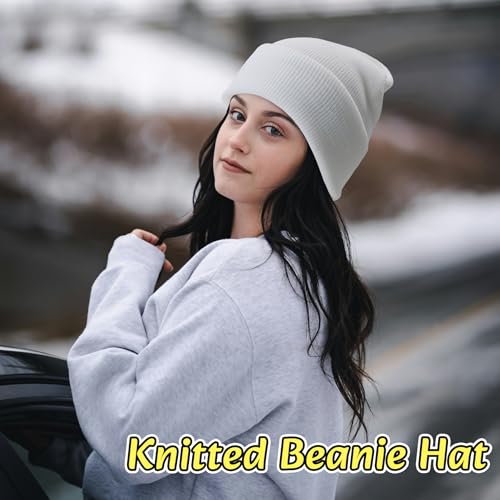NPQQUAN 3 Packs Unisex Beanie Hats for Men Women Winter Knit Beanies - Image 6