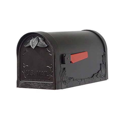 Special Lite Products Floral Curbside Mailbox With Locking Insert And Albion Mailbox Post #TOP3