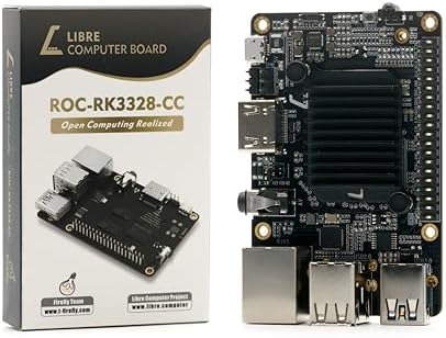Libre Computer Renegade Single Board ARM SBC ROC-RK3328-CC 4GB Mini Linux PC with Heatsink