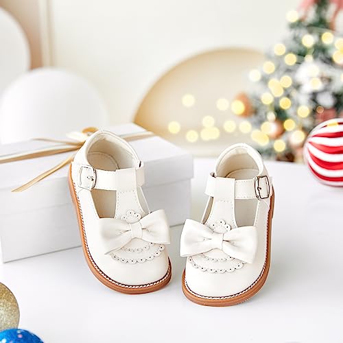 Image of Felix & Flora Toddler Little Girl Princess Dress Shoes-Mary Jane Flats for Girl Party School Shoes