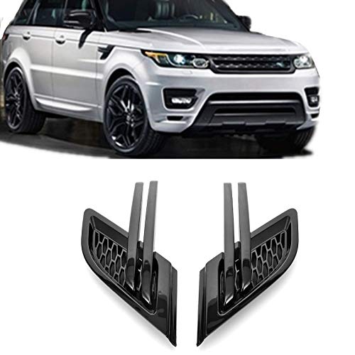 Mofans Fender Air Side Vents Molding Grill Fit For Range Rover Sport 2013 2014 2015 2016 2017 2018 2019 Pair Gloss Black #TOP10