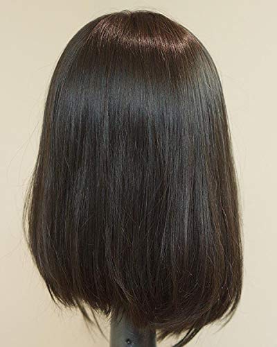 100 European Virgin Human Hair Jewish Wig Shevy Cap Kosher Wigs Thick End Silk Top None Lace Wig(18inch)