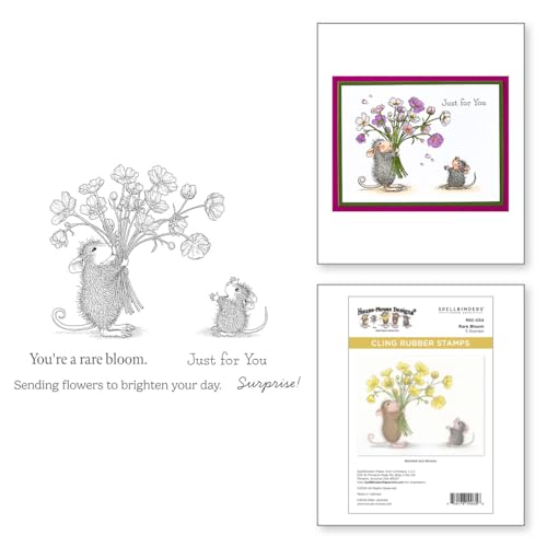 Tampons Rare Bloom House Mouse par Spellbinders pour carterie