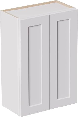 Kitchen Wall Cabinet, Solid Wood RTA Medicine Storage Organizer with 2 Soft-Clos