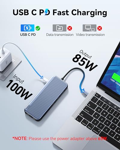 Image of USB C Docking Station 3 HDMI, Selore 12 in 1 Laptop Docking Station 3 Monitors with Triple HDMI,10Gbps USB A /C 3.1,USB 2.0,100W PD Charging, Gigabit Ethernet, Audio Mic,SD /Micro SD Card Slot