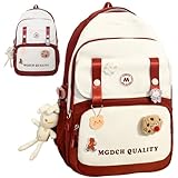 Mochila Escolar para Mujer, Mochila para Laptop, Mochilas Tipo Casual, Multifuncionales, Ajustable, Casual de Moda, Grande...