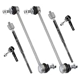 Rockplanet Front End Suspension Kit Compatible With 2010-2016 Cadillac SRX Tie Rods Inner and Outer Complete Kit, Automotive Replacement Tie Rod and Sway Bar