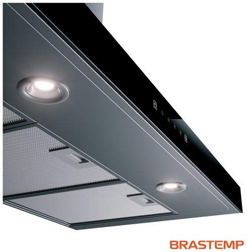 Coifa de Parede Tbox BAE90AR 90cm com Painel Touch on Glass 4V Brastemp
