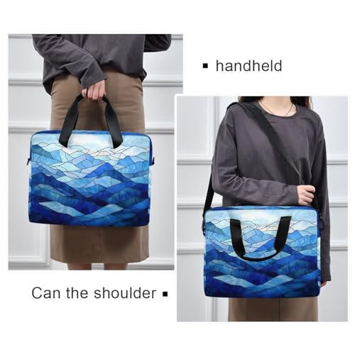 Funda para Laptop 15.6 pulgadas con Asa y Correa Azul miniatura 2