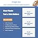 Origin-Joy 50 PCS Self-Adhesive Index Label Pockets, Clear Plastic Peel & Stick Card Holders with Top Open for Loading (2 x 2.25 inch)