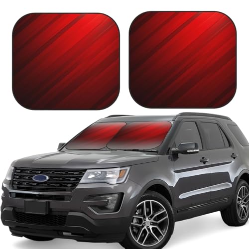 Pare-soleil pare-brise de voiture pliable lot de 2 taille M pour éviter le volant brûlant en SUV