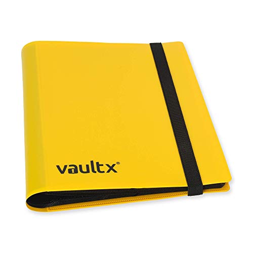 Vault X Binder - 4 Pocket Trading Card Album Folder - 160 Side Loading Pocket Binder For Tcg (Yellow) #TOP1