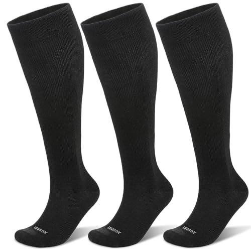 LEVSOX Merino Wool Knee High Compression Socks