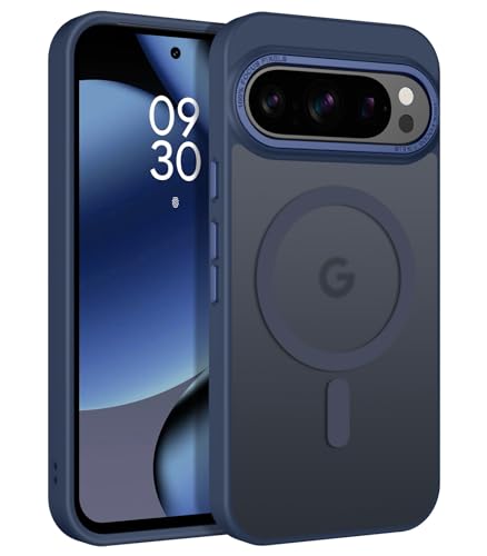 Coque magnétique Pixel 10 Pro antichoc et mag-safe bleue