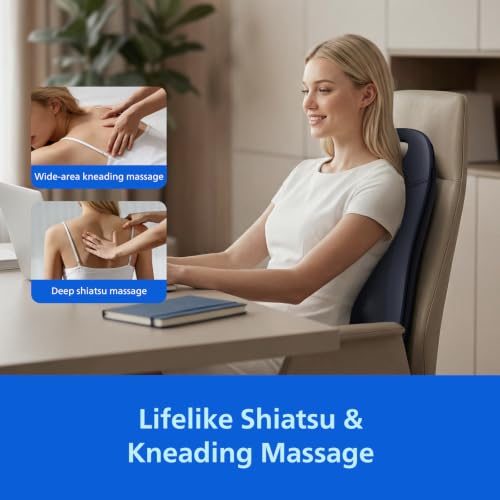 PHILIPS Back Massager with Heat, 5D Deep Tissue Shiatsu Lumbar Back Support - image 4