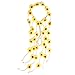 Sucrain 1pcs Flower Hippie Headband Floral Crown Summer Sunflower Hair Accessories for 70 s Bohemian Costumes Style for Women(Yellow)