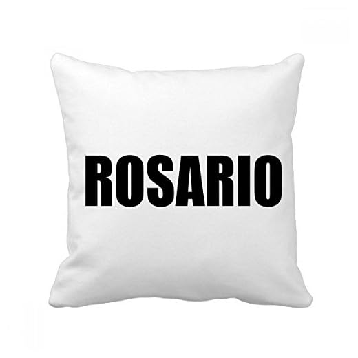 DIYthinker Rosario Argentina stad namn kvadrat prydnadskudde kudde kudde överdrag hem soffa dekor gåva